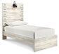 Cambeck Twin Panel Bed with Mirrored Dresser, Chest and Nightstand