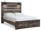 Drystan  Panel Bed With 2 Storage Drawers With Dresser