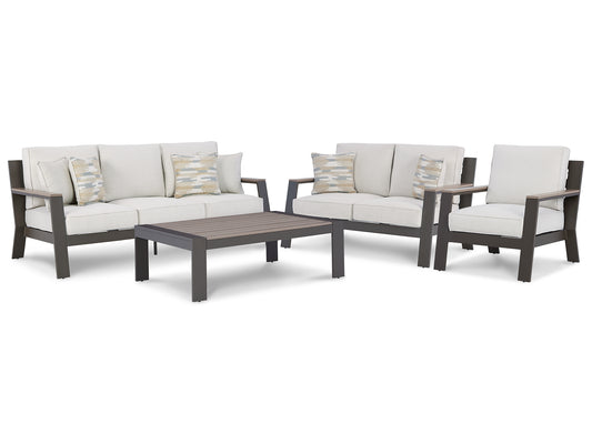 Tropicava Outdoor Sofa, Loveseat and Lounge Chair with Coffee Table