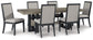 Foyland Dining Table and 6 Chairs