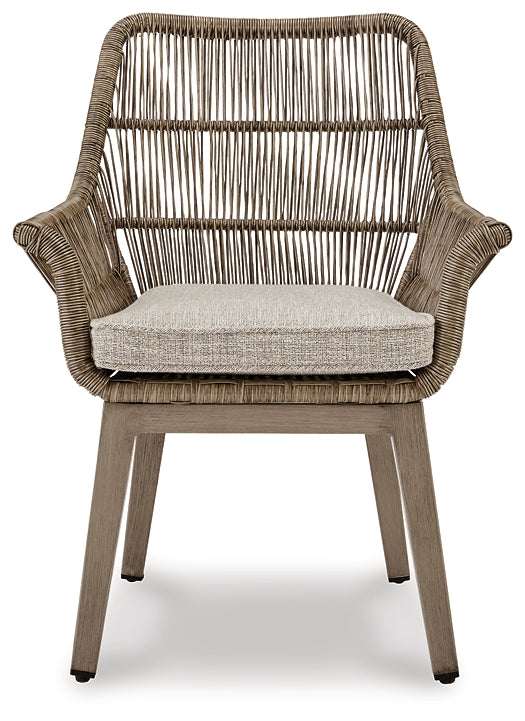 Beach Front Arm Chair With Cushion (2/CN)