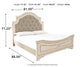 Realyn Queen Upholstered Panel Bed with Dresser