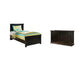 Maribel Twin Panel Bed with Dresser