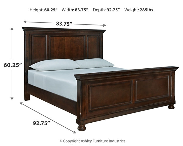 Porter California King Panel Bed with Dresser