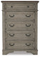 Lodenbay California King Panel Bed with Mirrored Dresser and Chest